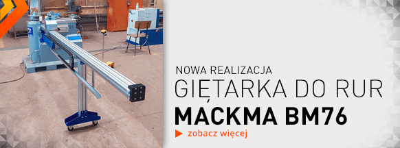 Beztrzpieniowa giętaraka do rur - MACKMA BM76